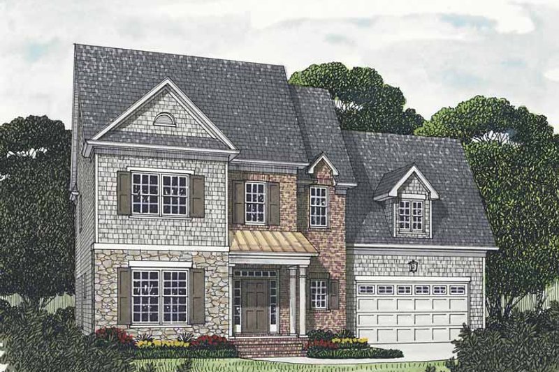 Architectural House Design - Traditional Exterior - Front Elevation Plan #453-541
