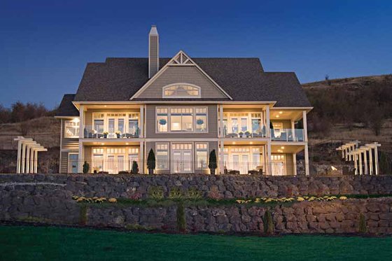 Exterior - Rear Elevation for Craftsman House Plan #929-872 - 4 bed, 3 bath