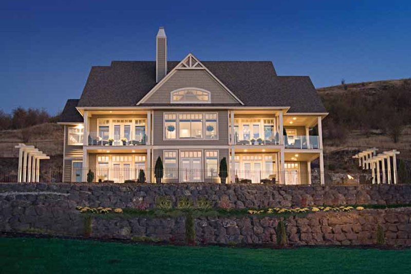 Home Plan - Exterior - Rear Elevation for Craftsman House Plan #929-872 - 4 bed, 3 bath