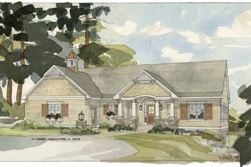Home Plan - Country Exterior - Front Elevation Plan #928-86