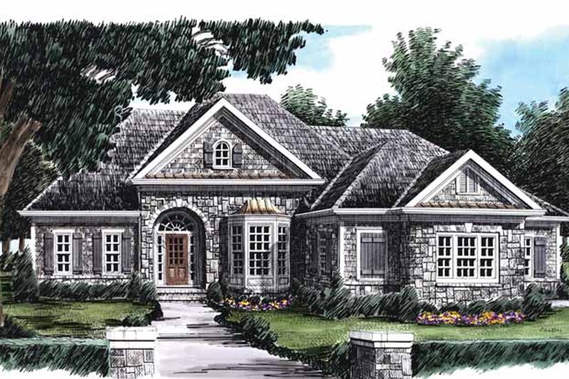 Home Plan - Country Exterior - Front Elevation Plan #927-781