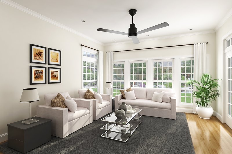 House Plan Design - Interior - Family Room for Cottage House Plan #45-605, 1 bath