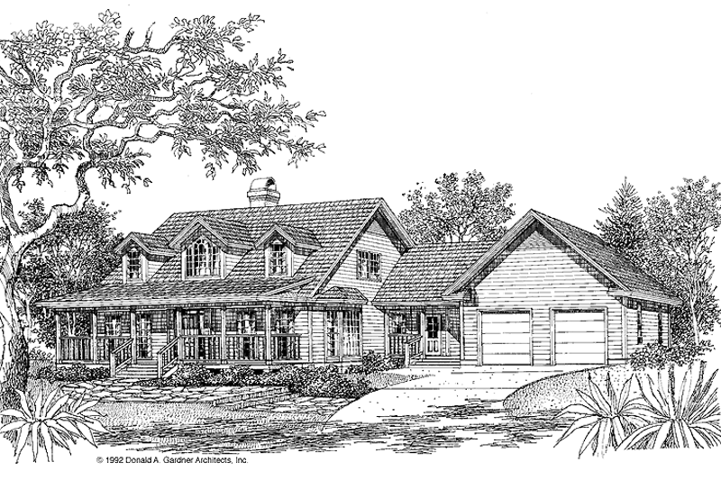 Home Plan - Country Exterior - Front Elevation Plan #929-156