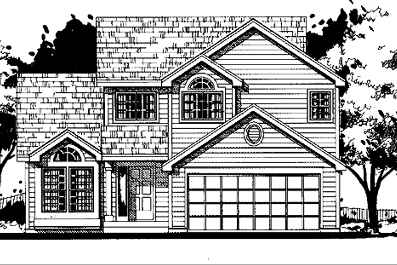 House Design - Traditional Exterior - Front Elevation Plan #300-117
