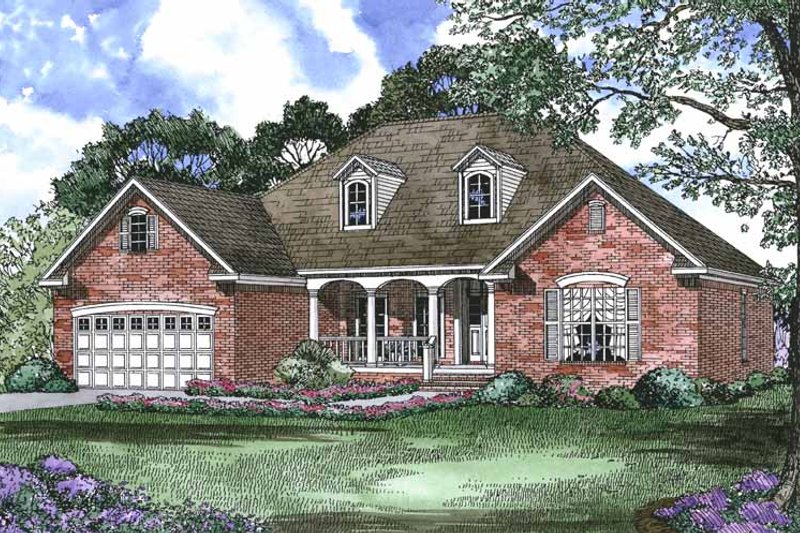 Home Plan - Country Exterior - Front Elevation Plan #17-2797