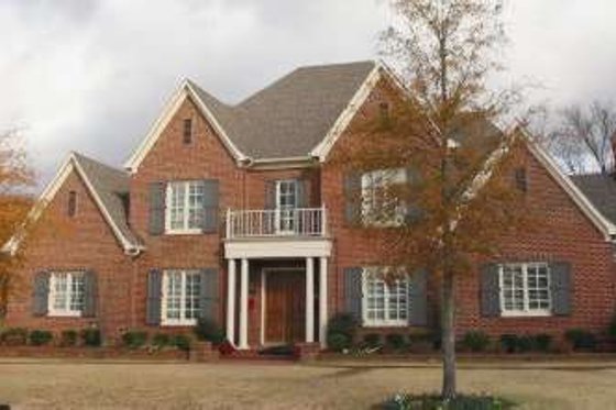 Exterior - Front Elevation for Colonial House Plan #81-1647 - 6 bed, 4 bath