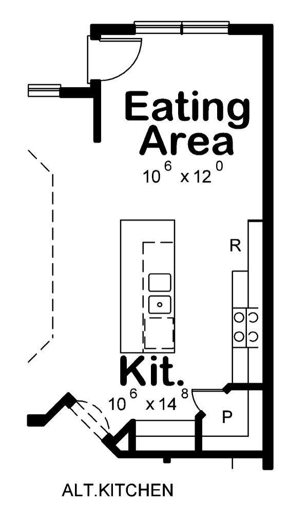Dream House Plan - Alt. Kitchen
