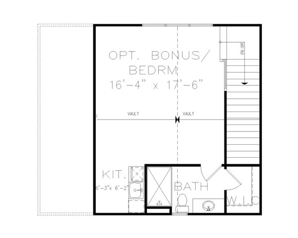 Farmhouse Floor Plan - Upper Floor Plan #54-471