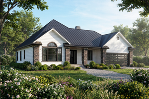 Cottage Exterior - Front Elevation Plan #515-65