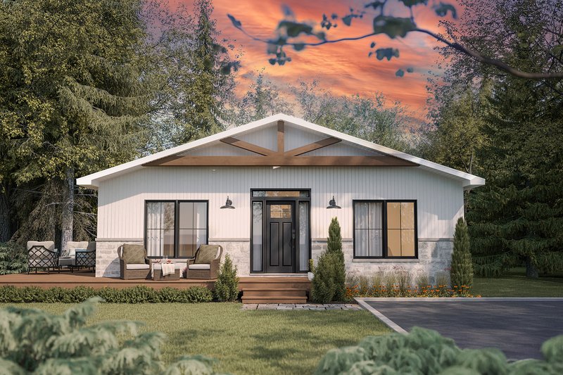 Home Plan - Cabin Exterior - Front Elevation Plan #23-2887