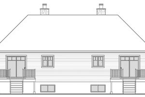 Exterior - Front Elevation 3 for Craftsman House Plan #23-2694 - 3 bed, 1.5 bath