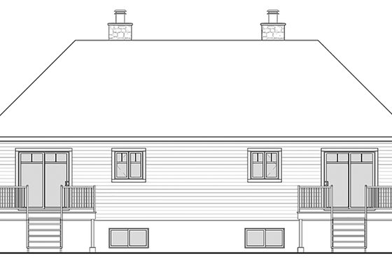Exterior - Front Elevation 3 for Craftsman House Plan #23-2694 - 3 bed, 1.5 bath
