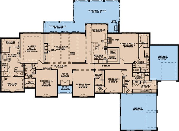 European Floor Plan - Other Floor Plan #923-274