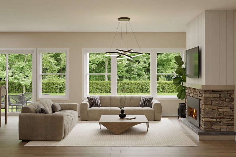 Dream House Plan - Interior - Family Room 1 for Country House Plan #1089-61 - 3 bed, 2.5 bath