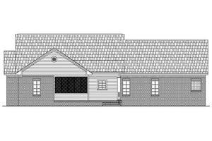 Exterior - Rear Elevation for Country House Plan #21-145 - 4 bed, 2.5 bath