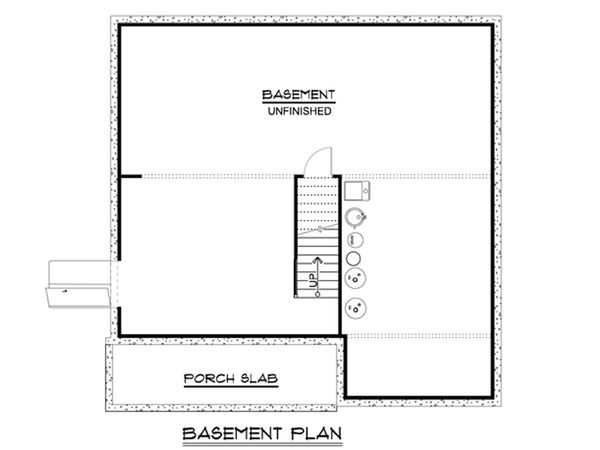 Cottage Floor Plan - Lower Floor Plan #1064-22