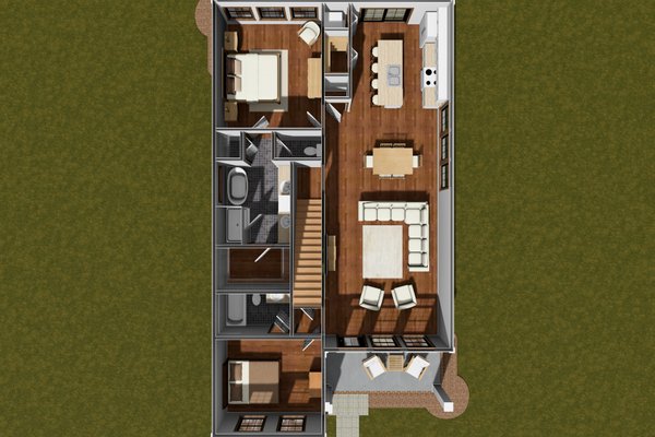 Cottage Floor Plan - Main Floor Plan #513-2290