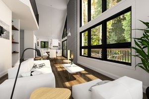 Interior - Family Room for Modern House Plan #23-2023 - 3 bed, 2 bath