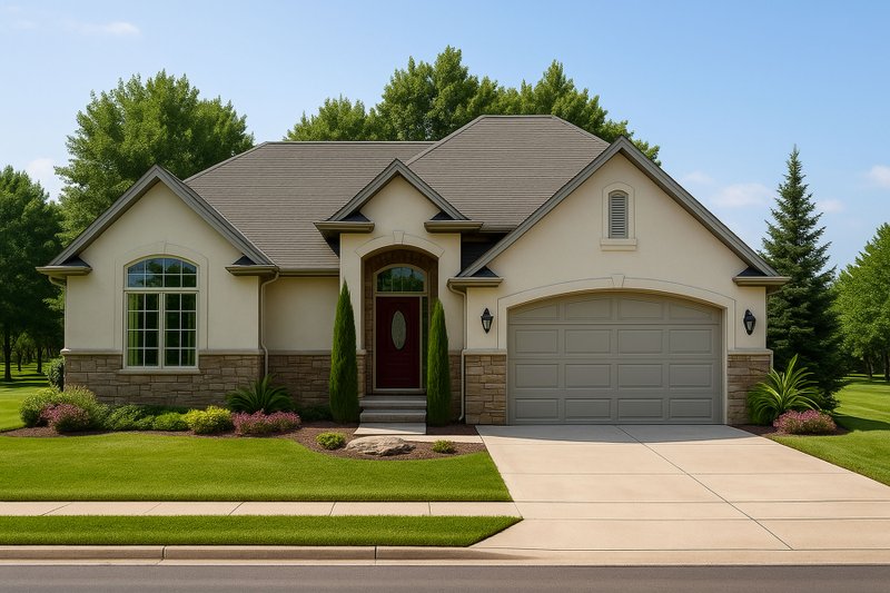 Home Plan - Traditional Exterior - Front Elevation Plan #20-2106