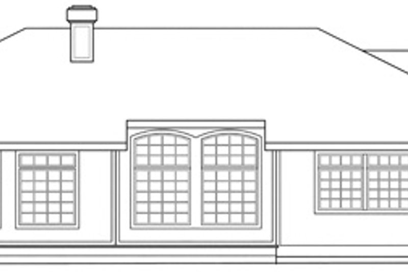 House Plan Design - Exterior - Rear Elevation for Modern House Plan #124-150 - 3 bed, 2.5 bath