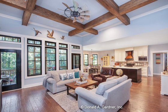 Interior - Family Room 1 for European House Plan #929-966 - 3 bed, 2 bath