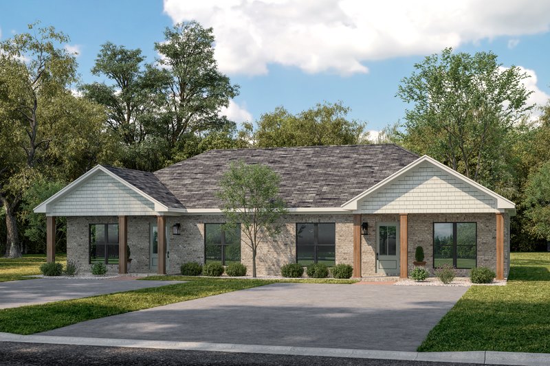 Architectural House Design - Exterior - Front Elevation 3 for Traditional House Plan #430-314 - 4 bed, 4 bath