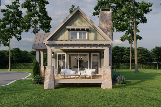 Exterior - Other Elevation 1 for Craftsman House Plan #17-3432 - 1 bed, 1.5 bath