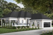 European Style House Plan - 2 Beds 2 Baths 1146 Sq/Ft Plan #23-2489 