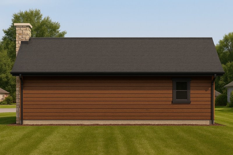 Architectural House Design - Exterior - Rear Elevation for Craftsman House Plan #112-292 - 1 bed, 1 bath