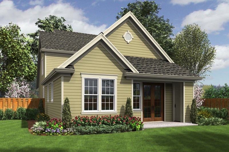 Home Plan - Exterior - Rear Elevation for Cottage House Plan #48-575 - 3 bed, 2.5 bath
