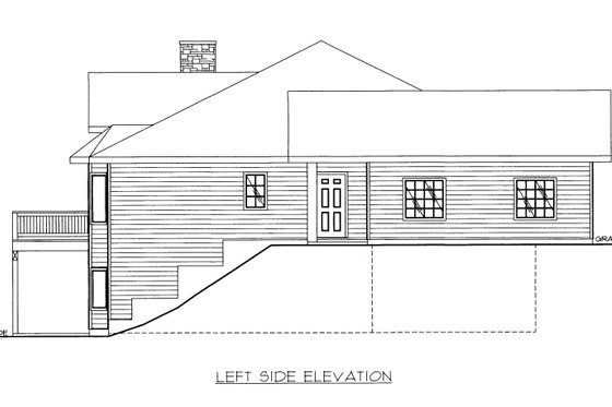 Exterior - Other Elevation for Modern House Plan #117-531 - 5 bed, 4 bath