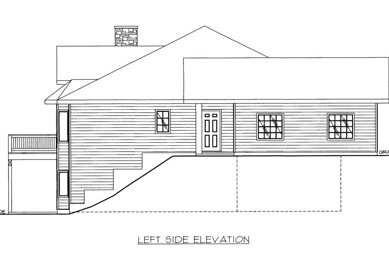Home Plan - Exterior - Other Elevation for Modern House Plan #117-531 - 5 bed, 4 bath