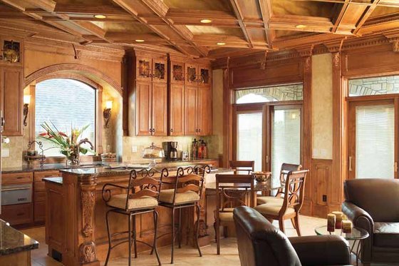 Interior - Kitchen for Mediterranean House Plan #70-1399 - 4 bed, 3.5 bath