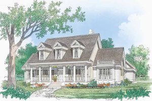 Country Exterior - Front Elevation Plan #929-457