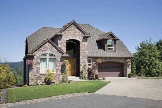 Exterior - Front Elevation 6 for European House Plan #48-827 - 3 bed, 2.5 bath