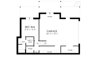 Floor Plan - Lower Floor for Country House Plan #929-517 - 3 bed, 3 bath