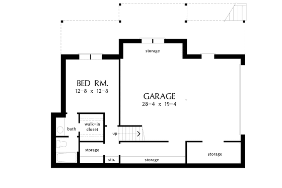 Floor Plan - Lower Floor for Country House Plan #929-517 - 3 bed, 3 bath