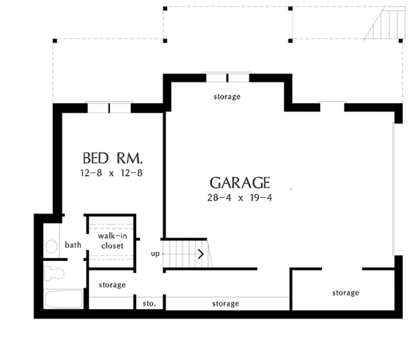 Home Plan - Country Floor Plan - Lower Floor Plan #929-517