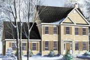Colonial Style House Plan - 3 Beds 2 Baths 1700 Sq/Ft Plan #25-4166 