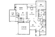 European Style House Plan - 5 Beds 4 Baths 3645 Sq/Ft Plan #329-134 