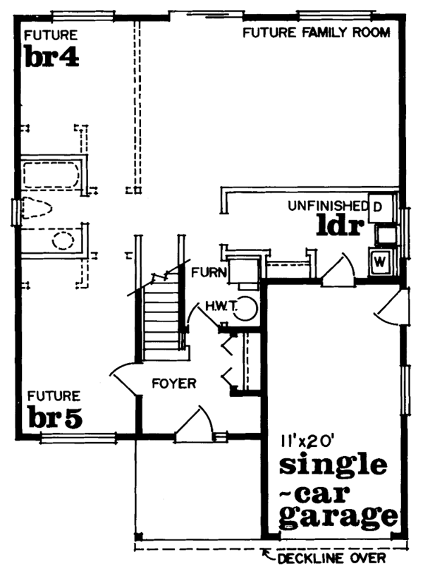 Architectural House Design - Craftsman Floor Plan - Main Floor Plan #47-694