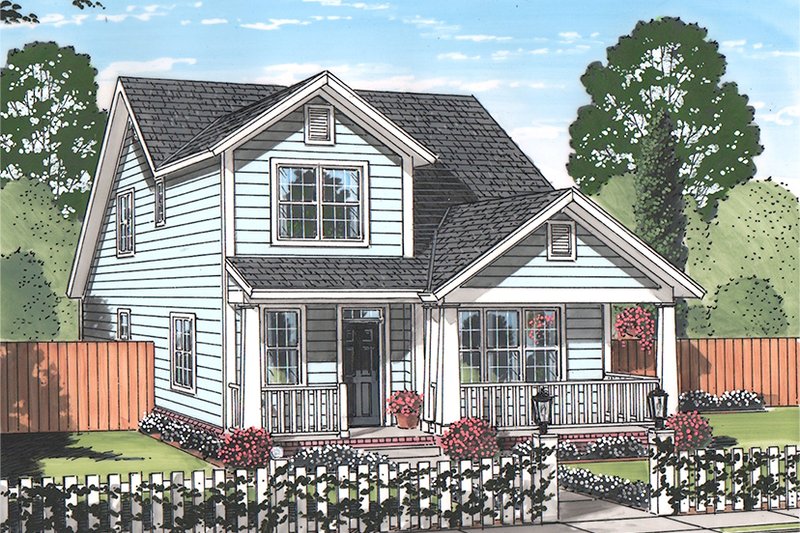Architectural House Design - Country Exterior - Front Elevation Plan #513-2163