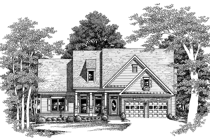 Home Plan - Country Exterior - Front Elevation Plan #927-225