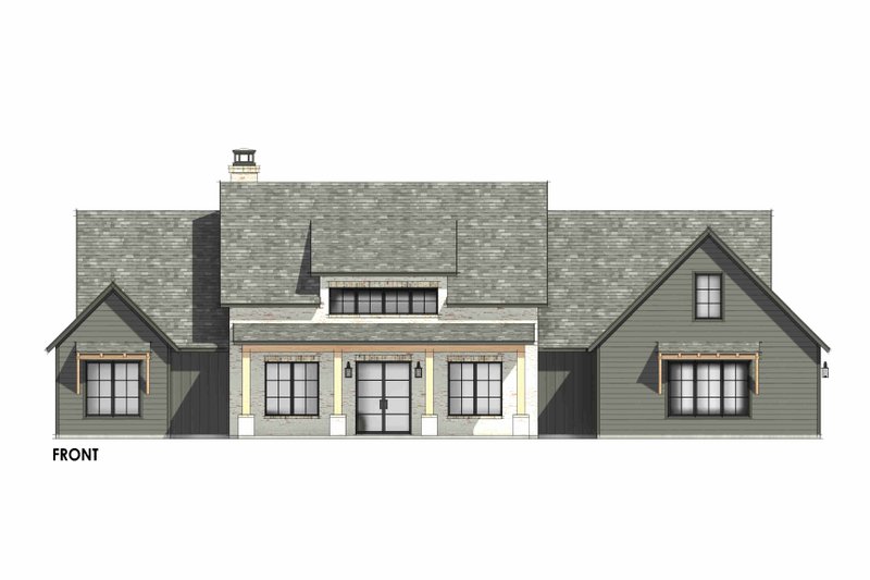 Dream House Plan - Exterior - Front Elevation 6 for Farmhouse House Plan #1096-210 - 4 bed, 3 bath