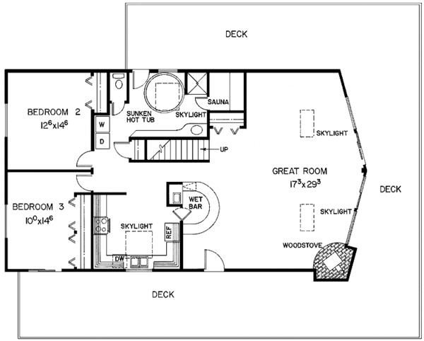 House Design - Bungalow Floor Plan - Main Floor Plan #60-898