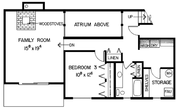 Dream House Plan - Country Floor Plan - Upper Floor Plan #60-945