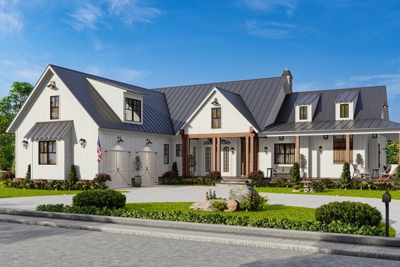 Home Plan - Exterior - Front Elevation 7 for Farmhouse House Plan #54-488 - 3 bed, 3.5 bath