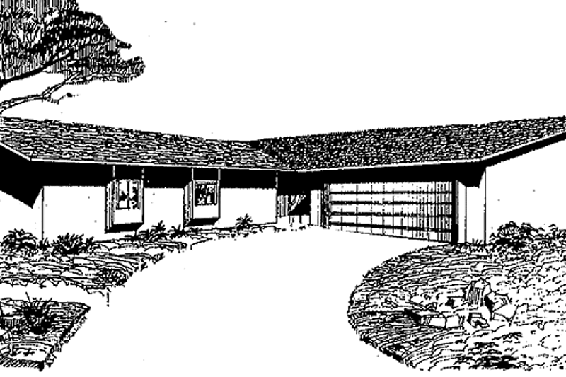 House Design - Ranch Exterior - Front Elevation Plan #60-742