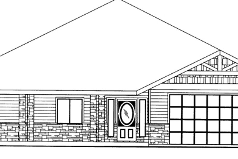 Home Plan - Exterior - Front Elevation 3 for Traditional House Plan #117-834 - 3 bed, 2 bath