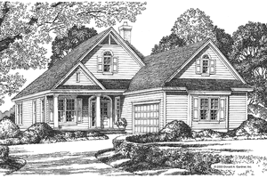 Traditional Exterior - Front Elevation Plan #929-125